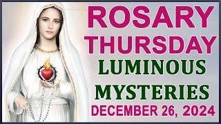 The Rosary Today I Thursday I December 26 2024 I The Holy Rosary I Luminous Mysteries