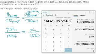 CPI Arithmetic Question Help