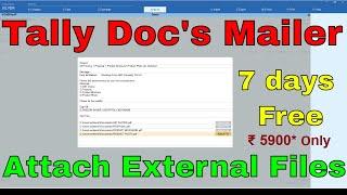 How to send Email Directly from Tally  | Tally Doc's Mailer Tally WhatsApp to 9037050040