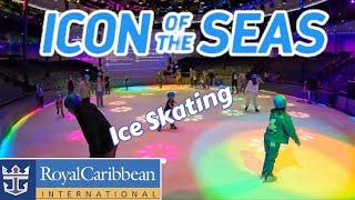 Ice Skating On Icon Of The Seas | Absolute Zero Ice Rink Royal Caribbean Cruise