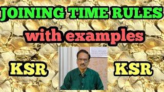 KSR - Joining time with examples