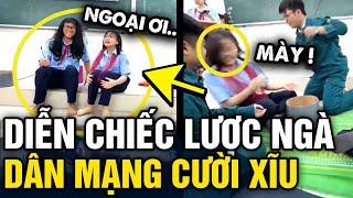 Diễn lại tác phẩm CHIẾC LƯỢC NGÀ, nhóm học sinh lớp 9 khiến dân mạng CƯỜI NỘI THƯƠNG | Tin 3 Phút