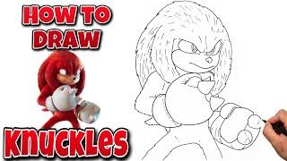 How To Draw knuckles | Sonic The Hedgehog 3 #sonic3 #drawing