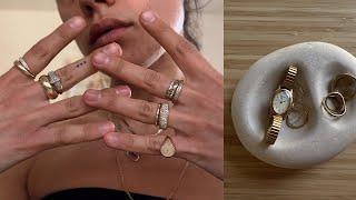 my vintage jewelry collection // how I find unique pieces and shop solid gold for less money