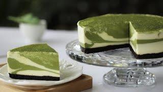 No-baked Matcha Mousse Cake｜Matcha Yogurt Mousse Cake