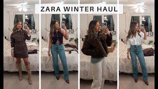 ZARA WINTER SALE HAUL & TRY ON | KNITS + JACKETS