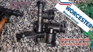 Wocesterbosch greenstar flow manifold repaired Birmingham boiler repair service specialist