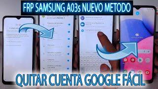 FRP SAMSUNG A03s NUEVO METODO QUITAR CUENTA GOOGLE SIN PC SIN PROGRAMAS A037M