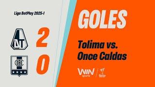 Deportes Tolima vs. Once Caldas (goles) | Liga BetPlay Dimayor 2025-I | Fecha 8