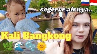 ISTRI BULE renang di KALI BANGKONG  bening kayak di SWISS. #vlogfamily