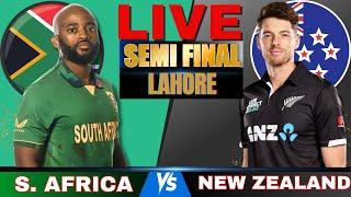 South Africa vs New Zealand Champions Cup 2025 LIVE Cricket Score | SA VS NZ Semi Final Live Match