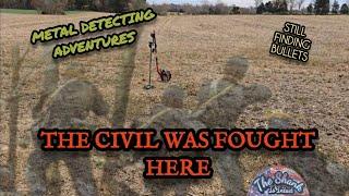 Finding Civil War bullets while Metal Detecting | Fall 2024 Virginia