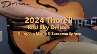 Dream Guitars - 2024 Thorell Red Sky Deluxe, European Maple & European Spruce #guitardemo #archtop