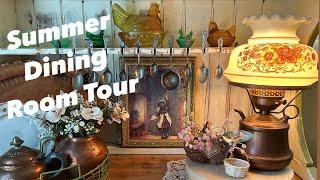 SUMMER HOME TOUR 2024 | DINING ROOM | Thrifted | Cozy | Reseller | Vintage | Farmhouse