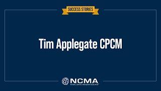 NCMA Certification: Timothy Applegate, CPCM