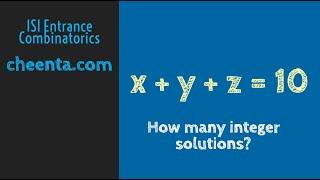 How many integer solutions || Bijection Principle, Combinatorics || ISI Entrance TOMATO Obj 22