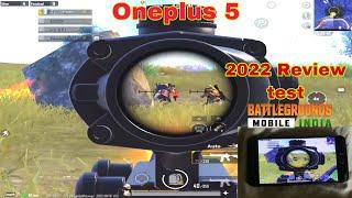 Oneplus 5 2022  Review +test Gameplay 4finger + Gyroscope claw | Pubg /bgmi