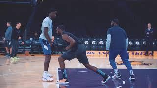 Part I: Los Angeles Lakers & Dallas Mavericks warming up at Staples Center