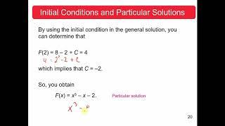 Initial Conditions and Particular Solutions