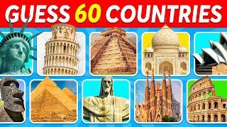 Guess the Country by its Monument  | Guess the Landmark Quiz 