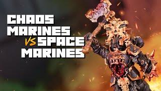 Chaos Space Marines vs Ultramarines - Warhammer 40k Battle Report