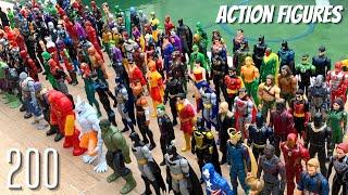 200 Action Figures : Hulk, Thanos, Hulkbuster, Thor, Captain America, Iron Man, Spider-Man