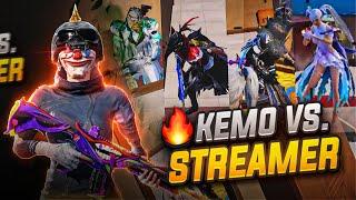 KEMO vs STREAMER Squad With 4 X-SUITS!! | BGMI 