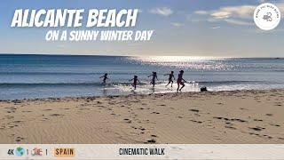 Alicante Beach on a Sunny Winter Day