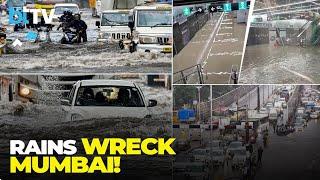 107-Year-Old Rainfall Record | Flooded Stations, Collapsed Roads, Chaos In Mumbai
