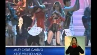 Reportaje del Concierto de Miley Cyrus en Venezuela