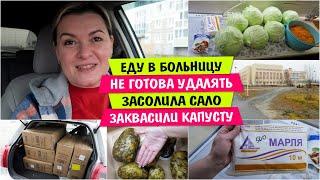 Еду в БОЛЬНИЦУ / Не готова УДАЛЯТЬ / Засолила САЛО / ЗАКВАСИЛИ Капусту / Vika Siberia LifeVlog