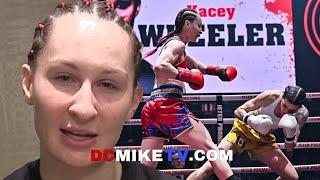 Kacey Wheeler after Devastating 1st round 𝗞𝗡𝗢𝗖𝗞𝗢𝗨𝗧 over Natali Fagan; talks about passing of Grandma