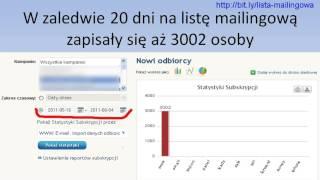 Lista Mailingowa - Skopiuj Moją Metodę i Buduj Własne Duże Listy Mailingowe