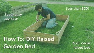 DIY RAISED GARDEN BEDS | How to build diy raised garden beds fast and cheaply