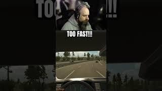 TOO FAST!!! Heavy Cargo A Truck Driving Simulator #shorts #twitch #gaming #truckingsimulator