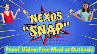 Nexus Rewards SNAP Shopping Boss App | Watch Me Get a Free Meal at Outback!