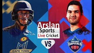 Live Pretoria Capitals vs MI Cape Town, 26th Match - Live Cricket Score #livestream  #sports #live