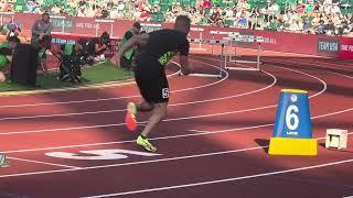 Men’s 400m Hurdles Semi-final Heat 3, 2024 U.S. Olympic Trials, Rai Benjamin, C J Allen, Bailey