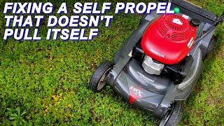 Fixing The Self Propel On A Honda Mower