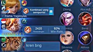 PAMER WINRATE DEPAN MONYET !?? LANGSUNG TUNJUKIN WINRATE SUNKU LANGSUNG MELONGO | MOBILE LEGENDS