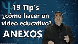 19 Tip´s  cómo hacer un video educativo