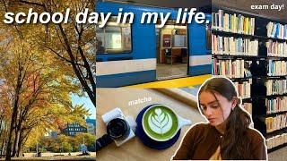 SCHOOL DAY IN MY LIFE : study vlog, exam day, staying productive