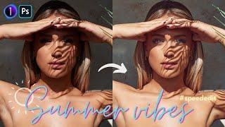 Speed edit #1 Summer vibes // Natural light BEAUTY portrait HIGH END RETOUCH with Vera Change