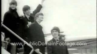 The Beatles Come to America Public Domain Footage Newsreel PublicDomainfootage.com