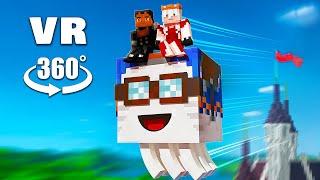 VR 360° HAPPY GHAST Saved Us (Minecraft Animation)