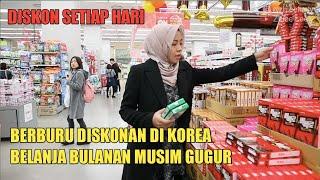 BELANJA BULANAN MUSIM GUGUR DI KOREA | BERBURU DISKONAN