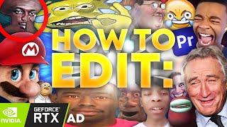 How To Edit 21st Century Humour Memes (Premiere Pro)