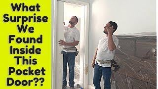 What Surprise Will We Find In This Pocket Door? Watch To See This Unique Find!!