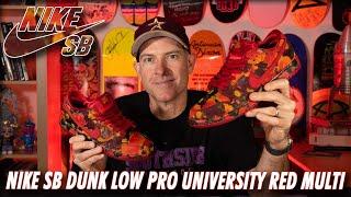 ‍️Nike SB Dunk Low Wizard of Oz University Red Multi Shoe Review‍️