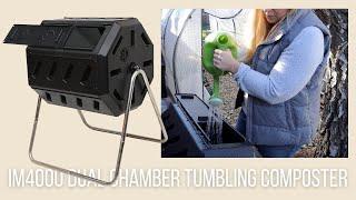 FINALLY Setting Up My Composting System!  :: IM4000 Dual Chamber Tumbling Composter